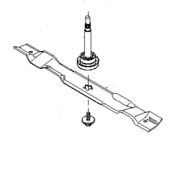 Нож трактора 38" 3 в 1 Husqvarna 5811163-02 